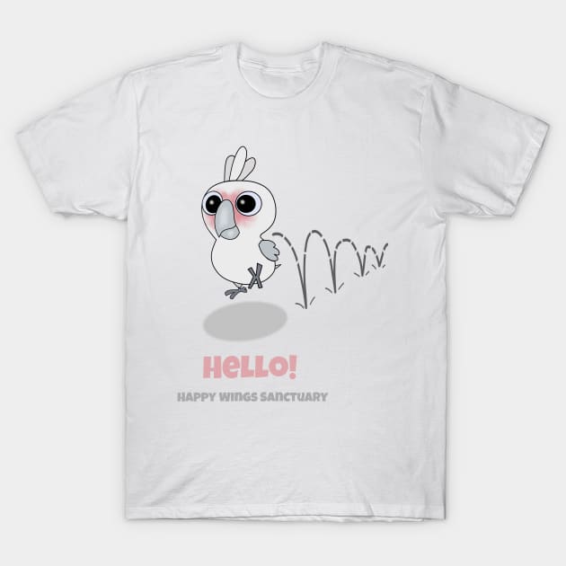 HWS Nerdy Birdy ~ Goffin's Cockatoo T-Shirt by HappyWings